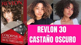 De cobrizo a castaño oscuro  Revlon Colorsilk 30 Castaño Oscuro [upl. by Kingsly]