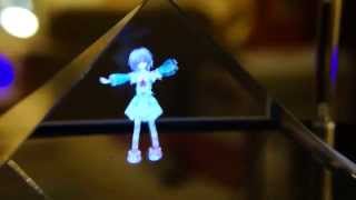 初音演唱會 Hologram 3D 全息影像投影 [upl. by Weir]