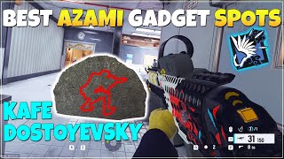 Best Kafe Dostoyevsky Azami Gadget Spots  Rainbow Six Siege Guide [upl. by Anolahs349]