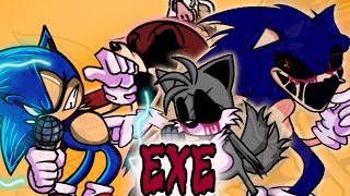 FRIDAY NIGHT FUNKIN mod exe deathmatchV2 Sonicexe vs Sonic angry quotfinal roundquot [upl. by Smailliw]