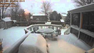 Time Laps Blizzard Tempête De Neige  EtatsUnis  22  24 Janvier 2016 [upl. by Stryker]