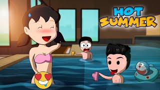 Hot Summer  Doaremon Parody  Hindi Animations  Animation Vedio BawaalTube01 [upl. by Ernesto]