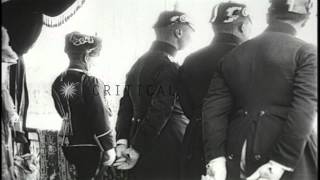 Kaiser Wilhelm II arrives to officially open Germanys new Olympic Stadium near BHD Stock Footage [upl. by Ferrigno]