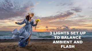 3 Lights set up to Balance Ambient and Flash with Godox and Magmod [upl. by North99]