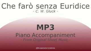 Che farò senza Euridice Piano Accompaniment [upl. by Antonia807]