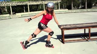 How to stop going backwards with an inverted Powerslide on rollerblades or inline skates [upl. by Penoyer209]