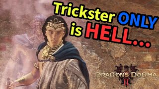 Can You Beat Dragons Dogma 2 with ONLY the Trickster no pawns [upl. by Esinart]