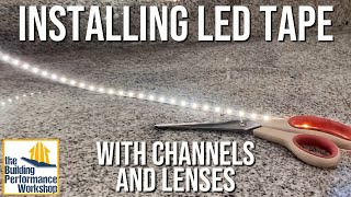 How to Install LED Tape Channels and Diffusers [upl. by Thevenot]