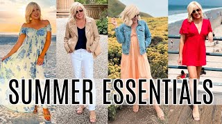 10 Summer Wardrobe Essentials  Casual amp Comfortable Travel Outfits [upl. by Enyrhtac]