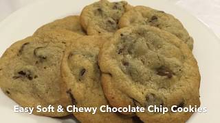 Easy soft and Chewy Chocolate Chip cookie recipe [upl. by Syramad954]