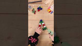 Tannenbaum aus Holzstäbchen basteln  buttinette TV DIY [upl. by Gavrila]