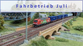 Fahrbetieb Juli h0 modellbahn [upl. by Eiduam]