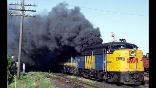 Crazy Cold Start Diesel Locomotive Engines and Sound I ALCO LOCO [upl. by Agnizn]