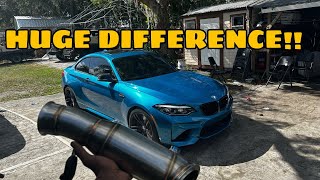 Installing A Downpipe On Her BMW M2 WITHOUT HER KNOWING [upl. by Evonne]