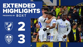 Extended highlights  Norwich City 23 Leeds United  EFL Championship [upl. by Teador]