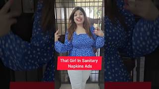 That Girl In Sanitary Napkin Advertisement 😂😂shorts [upl. by Fitts]