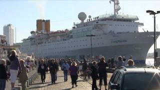 Shipspotting Travemünde  Queen ElizabethCosta Marina [upl. by Latvina]