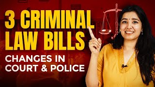 What are the 3 New Criminal Laws in India  Old amp New Explained [upl. by Norbel]