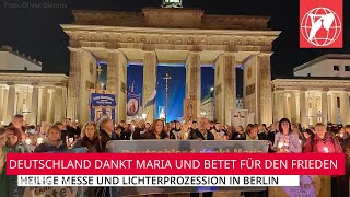 LIVE Heilige Messe und Lichterprozession mit Fatima Madonna in Berlin  12Okt2024 [upl. by Crowns482]