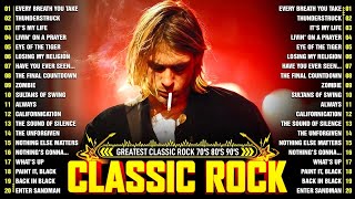 Queen ACDC Bon Jovi Metallica Nirvana Scorpions  Classic Rock Songs 70s 80s 90s Full Album [upl. by Irol]