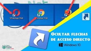 Como quitar flechas de acceso directo  Truco para Windows ✔️ [upl. by Marcy]