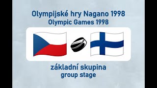 OH Nagano 1998 lední hokej CZEFIN základní skupina [upl. by Ecitnerp]