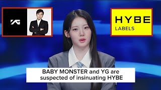 BABYMONSTER and YG Entertainment are suspected of satirizing HYBE in their latest content [upl. by Skye]