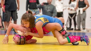 46 kg Freestyle – Maya Alvarado B of IL Cornstars Black vs Karalynn Dover R of WOW South [upl. by Alekin475]