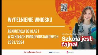 Rekrutacja do klas I w szkołach ponadpodstawowych  wypełnienie wniosku [upl. by Hsilgne]