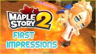 Maplestory 2 English Closed Beta First Impressions [upl. by Dianthe89]