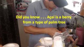 Açaí na Tigela  The Real Thing  How It Is Made [upl. by Brucie]