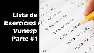 Concurso Odontologia  Lista de Exercícios 1  Banca VUNESP Parte 1 [upl. by Heimer]