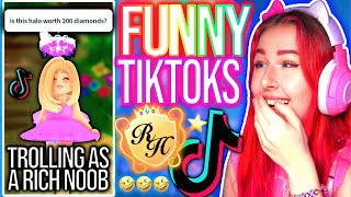 REACTING TO MORE FUNNY ROYALE HIGH TIKTOKS ROBLOX Royale High Viral Funny Moments [upl. by Peltier]