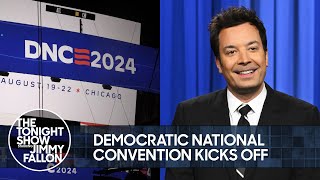 Democratic National Convention Kicks Off in Chicago Biden Delivers Opening Speech  Tonight Show [upl. by Killigrew392]