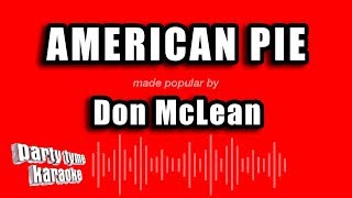 Don McLean  American Pie Karaoke Version [upl. by Endaira]