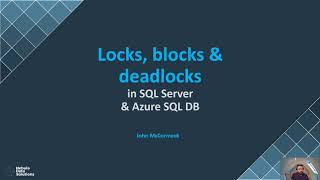 Locks blocks and deadlocks in SQL Server [upl. by Manvel]