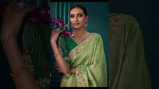 new wedding saree design 2024  saree 2024  wwwbhuajicom  code19254 viral 2024 fashion saree [upl. by Atnomed]