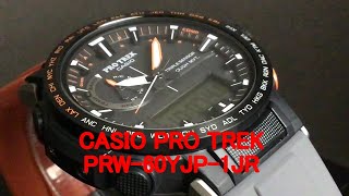 CASIO PRO TREK PRW60YJP1JR 日本フリークライミング協会・PETZLコラボレーションモデル [upl. by Aviva]