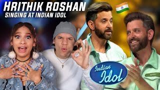 So yeah He is PERFECT Latinos react to Hrithik Roshan singing in Indian Idol Senorita amp More [upl. by Krebs]