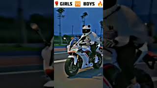 Bike Rider Stunt Short Girls vs boys Stuntbike rider stunt ytshort [upl. by Andersen]