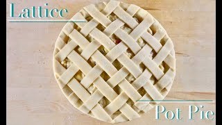 Easiest Lattice Pie Crust Design with NoMess Tips [upl. by Monti]