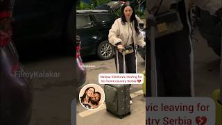 natasastankovic with Agastya leaving for Serbia post divorce with hardikpandya 💔 filmykalakar [upl. by Adrienne65]