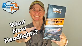 Cerakote Ceramic Headlight Restoration Kit REVIEW  Does It Work [upl. by Nosemyaj]