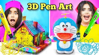 Viral 3D PEN ART CHALLENGE ✏️😍 [upl. by Saidel293]