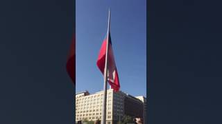 Izamiento Bandera Chilena del Bicentenario Día de Oración por Chile [upl. by Jammal]