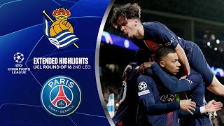 Real Sociedad vs PSG Extended Highlights  UCL Round of 16 2nd Leg  CBS Sports Golazo [upl. by Kinny423]