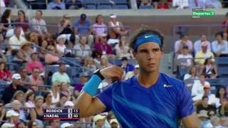 Nadal vs Roddick  Us Open 2011 Highlights [upl. by Imarej]