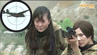 日軍出動轟炸機，女特種兵精準瞄準一槍打爆轟炸機 ⚔️ 抗日擂台 Kung Fu [upl. by Hayotal]