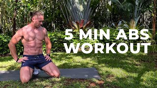 5 Minute Abs Workout  Get Results TIFF x DAN [upl. by Alaek]