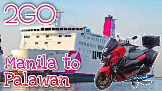 HOW TO CARGO A MOTORCYCLE  MANILA TO PALAWAN VIA 2GO FREIGHT  NMAX V2 [upl. by Griffiths]